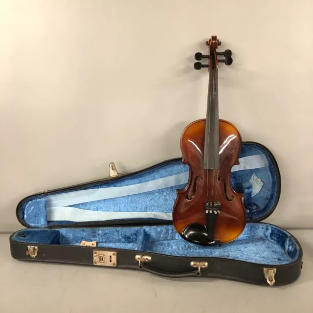 Tatra Rosetti Violin Stradivarius Vintage 3/4 Size Restoration String Case -CP