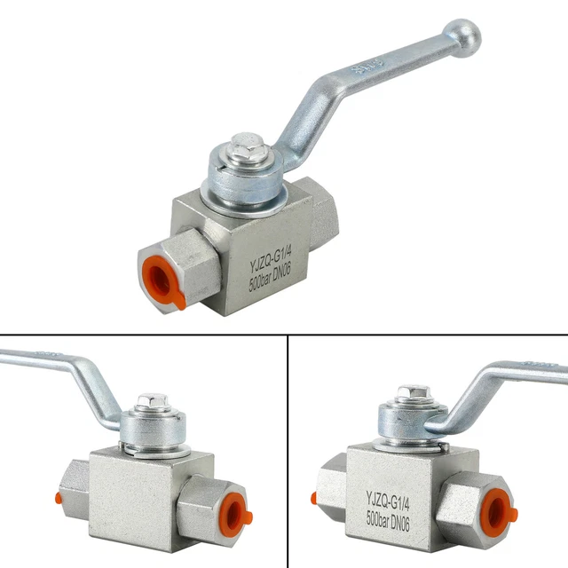 Idraulica 2 Vie Valvola A Sfera Alta Pressione - 1/4" NPT Y1