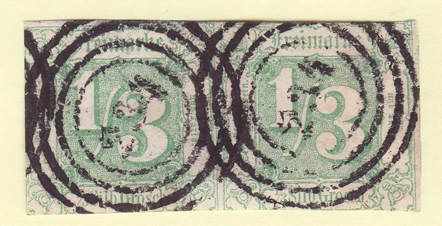 ++ AD Thurn & Taxis MiNr 27 PAAR , KATALOGWERT = 500 EUR , DEKORATIV + SELTEN ++