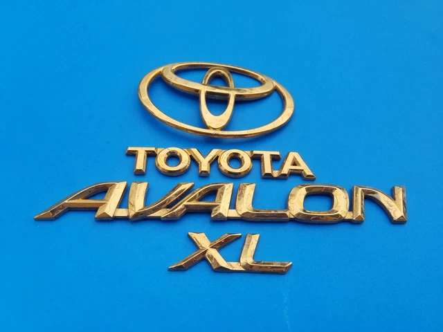 00 01 02 03 04 Toyota Avalon Xl Rear Gold Emblem Logo Badge Set Used Oem (2004)