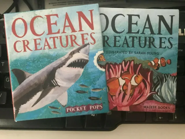 Ocean Creatures Pocket Pop-Up by Sarah Young Pocket Pops Hardback Book BRAND NEW