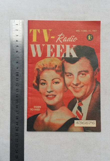 1957 TV Radio Week Magazine Val Ruff Geoff Clarke