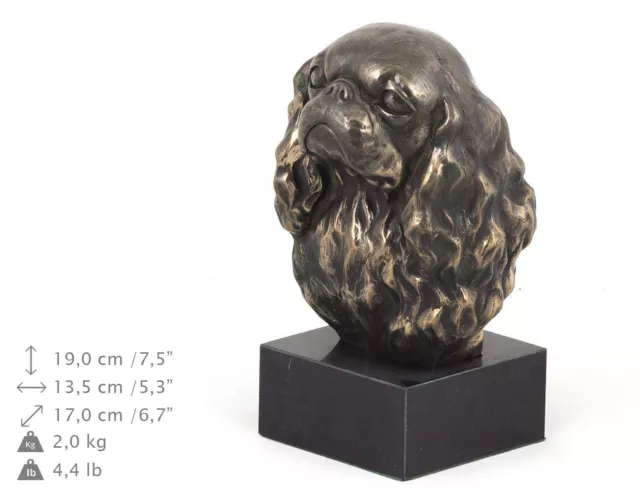 Cavalier King Charles Spaniel, Hundemarmorstatue Buste , Artdog