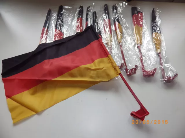 10er-Pack Autofahne Autoflagge Deutschland
