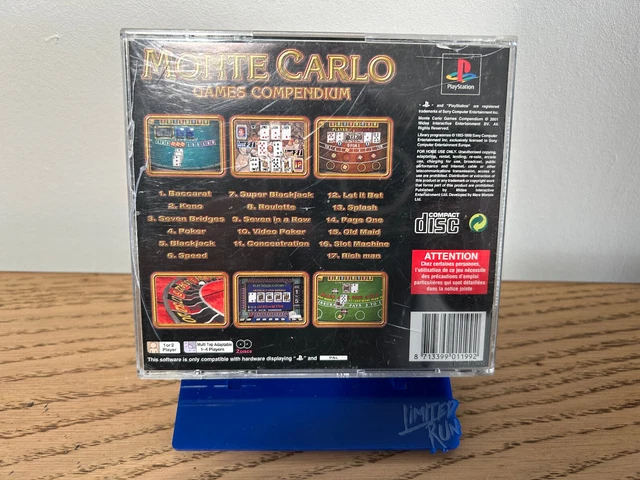 Monte Carlo Games Compendium Playstation PS1-PS2 PAL