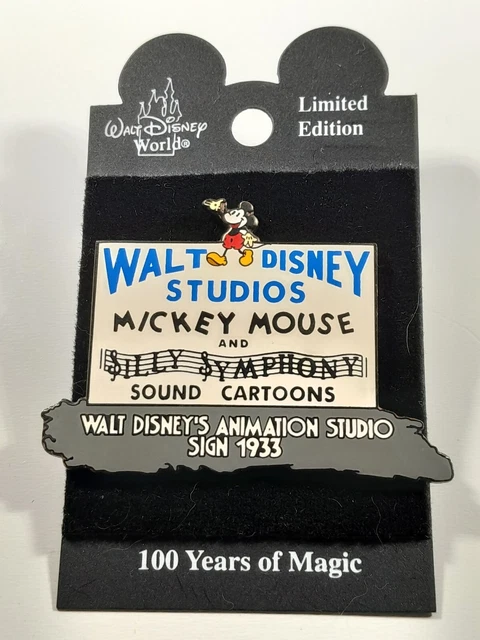WDW 100 Years Of Magic 1933 Walt Disney's Animation Studio Sign Disney Pin WDW 100 Years Of Magic 1933 Walt Disney's Animation Studio Sign Disney Pin