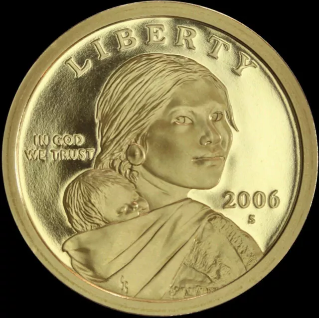 2006 S Native American Sacagawea Dollar Gem Deep Cameo PROOF US Mint Coin $ !