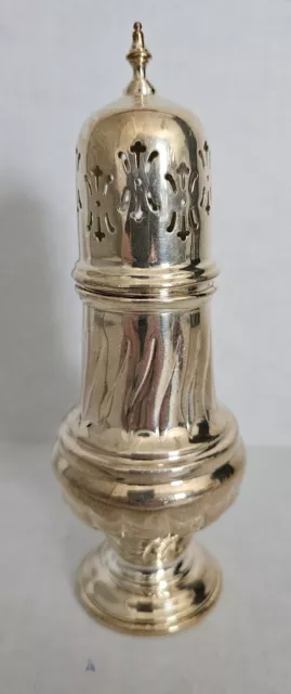 Beautiful Vintage Viners Silver Plate Sugar Sifter Sheffield England Hand Chased