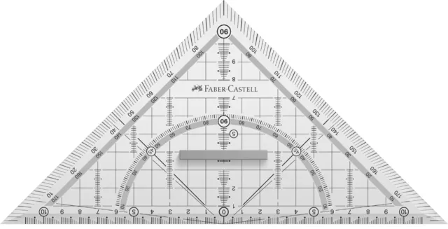 FABER-CASTELL Geodreieck GRIP groß mit Griff