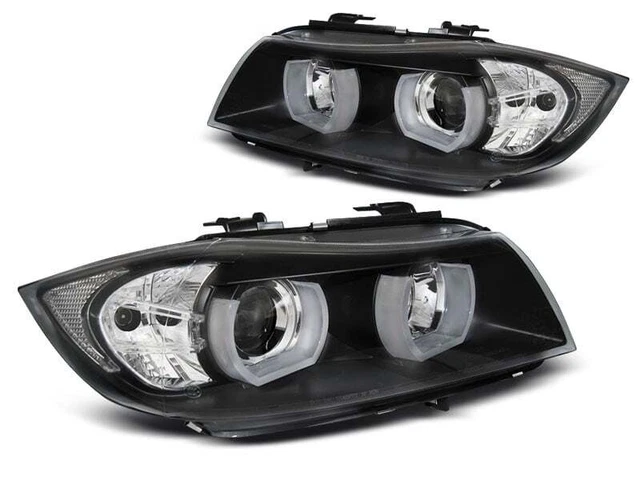 Hengjiayao Spiegelkappen, 1 paar auto achteruitkijkspiegel kap deur achteruitkijkspiegel afdekking voor BMW E81 E82 E87 E88 E90 E91 2005-2008 E92 E93 2006-2009 (voor 1-serie E81 E87 en 3-serie E90 E91