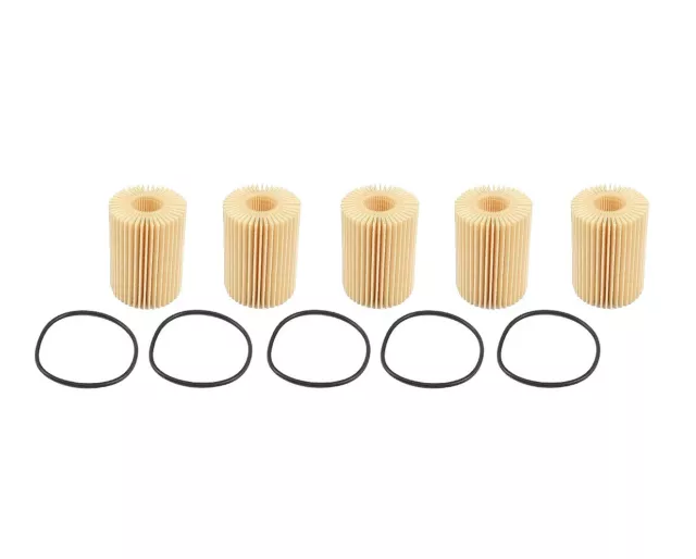 Genuine OEM Set of 5 Engine Oil Filter Element For Lexus IS350 RC350 GS350