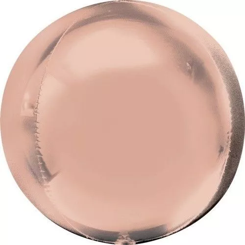 Rose Gold Foil Balloon Round Orbz 40Cm Metallic Wedding Baby Shower Party Helium