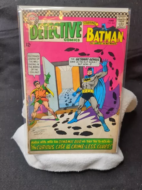 Detective Batman #364 Silver Age Original DC Comic Book 1967 VG Condition 5.5