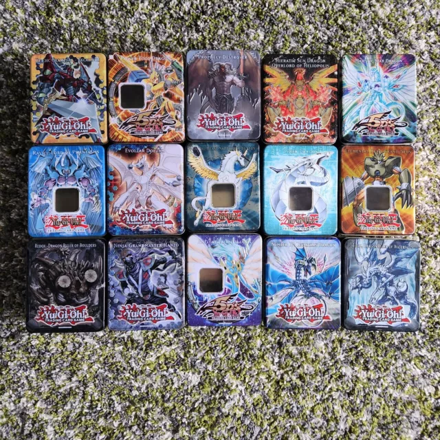 Yugioh EMPTY Collectible Storage Tins x15 Bundle