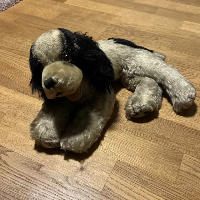 Plüschtier Kuscheltier Steiff Hund Vintage alt Stofftiere Teddy ca von 1950