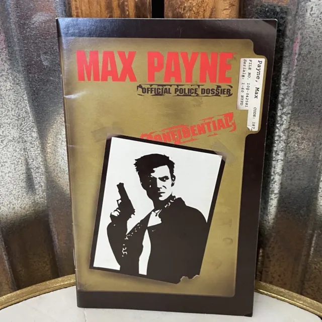 2002 ~ MAX PAYNE ~ Sony PS2 / Rock Star Games ~ MANUAL ONLY