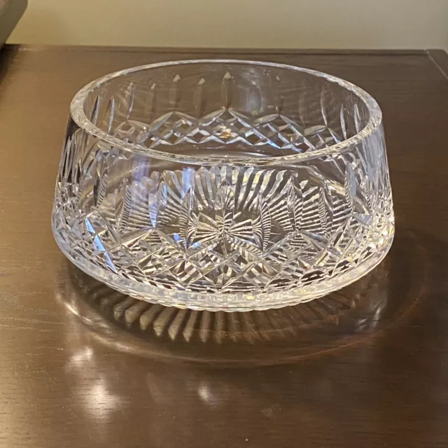 Waterford Ireland Crystal LISMORE 8" Salad, Serving, Fruit Bowl ~ Sparkles!