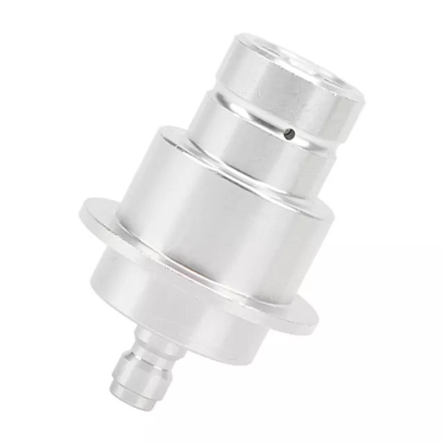 (Silver)0.3 Inch CO2 Adapter Easy Installation Pressure Resistance Aluminum
