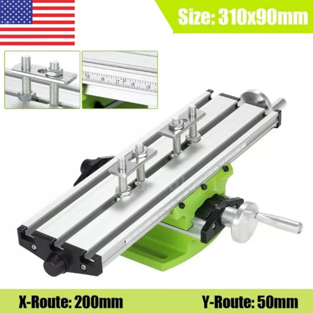 Compound Milling Machine Work Table Cross Slide Bench Drill Vise Fixture BG6300