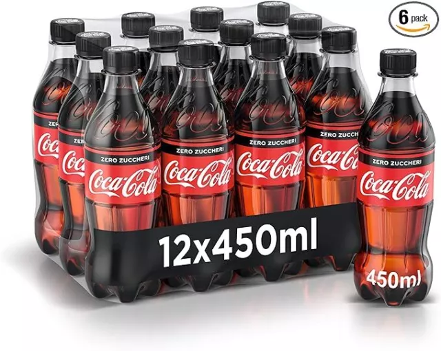 Coca-Cola Zero Ernährungspyramide – 12 Flaschen 450 ML