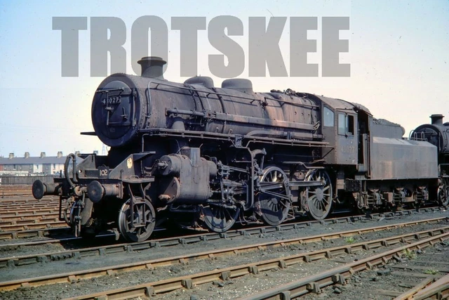 35MM SLIDE BR British Railways Steam Loco 43027 Class 4F-A Workington