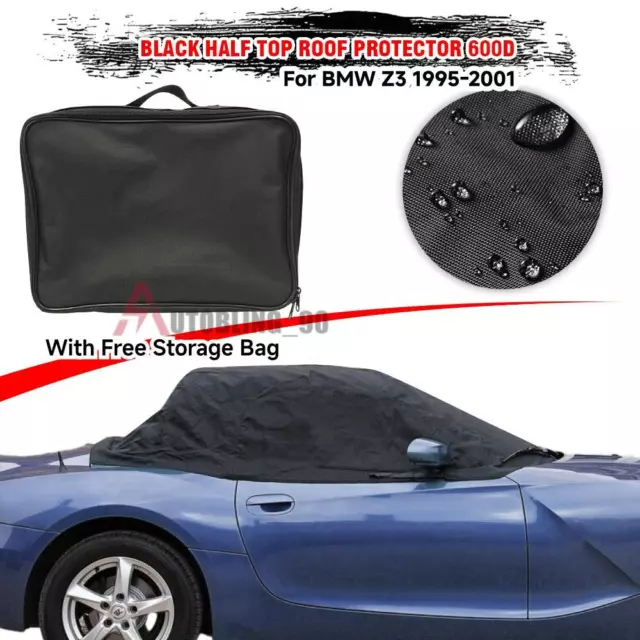 SOFT TOP ROOF HOOD HALF COVER BLACK FOR BMW Z3 E36 Cabrio Convertible 1995-2001