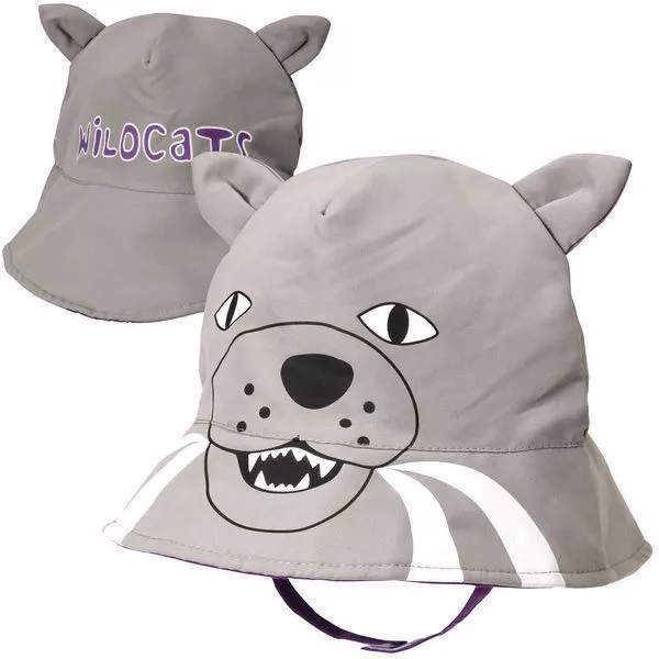 Kansas State Wildcats TODDLER BABY SUN HAT Chin Strap Sun Protective Mascot Face