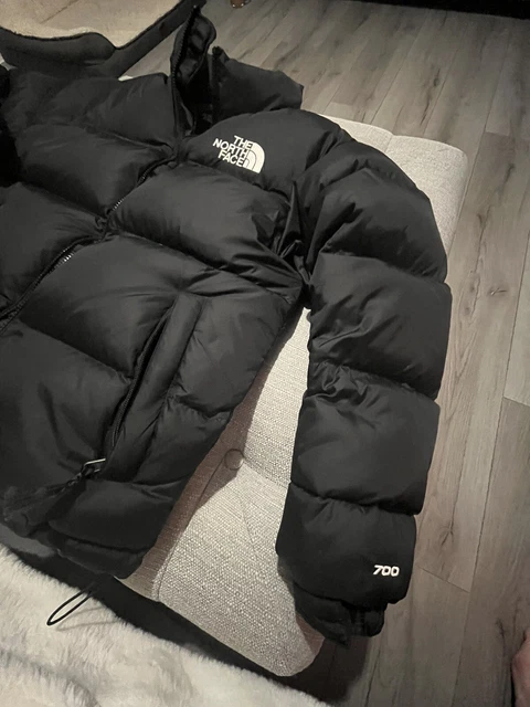 The North Face 700 Nuptse Puffer Jacket Black Men’s Small Padded Waterproof Down 3