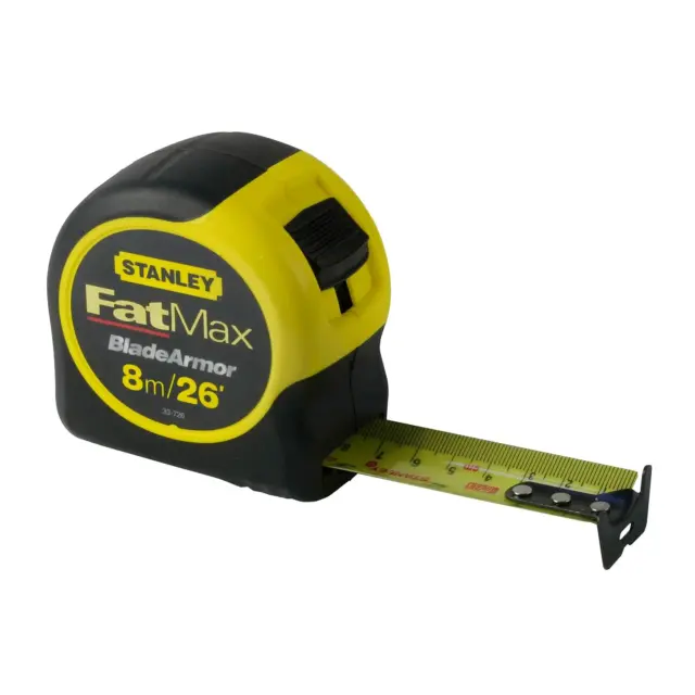 Steel Tape Measure  Series 100 - 25ft / 7.5m Professional Wide-Read  Magnetic-Tipped