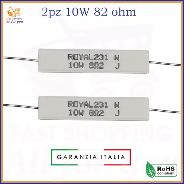 KIT RESISTENZE 10W resistenza in ceramica di ceramiche 12 ohm resistore a  filo EUR 4,50 - PicClick IT