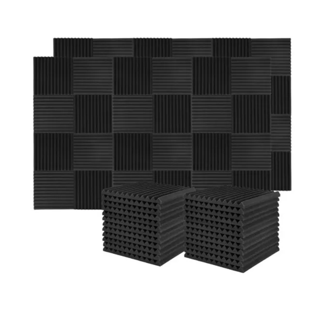 60pcs Sound Insulation Plate Sound Insulation Studio Foam, For Wall Sch S9S2