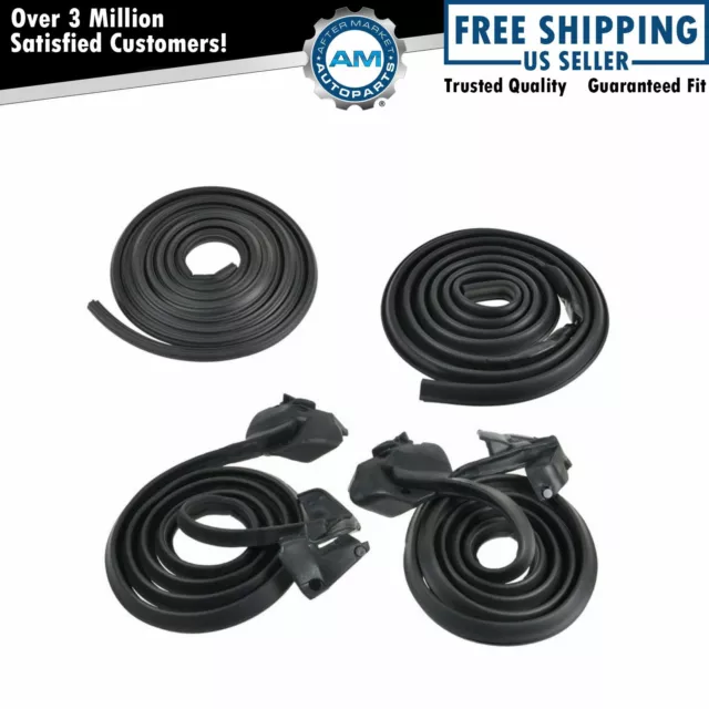 Door Roofrail & Trunk Weatherstrip Seals Set for Buick Chevy Oldsmobile Pontiac