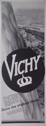 Publicité 1932 Reine Des Stations Thermales A Vichy - Advertising