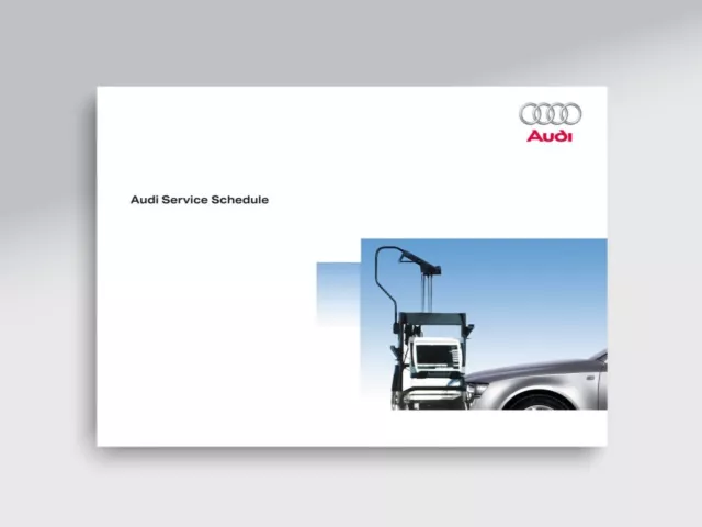 Audi Service History Book Blank For All Models