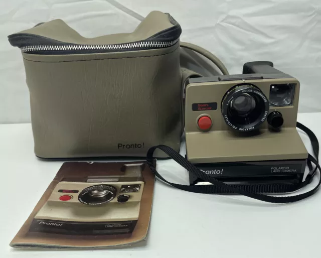 Polaroid Pronto! Land Camera Sears Special Instant Camera with manual and bag