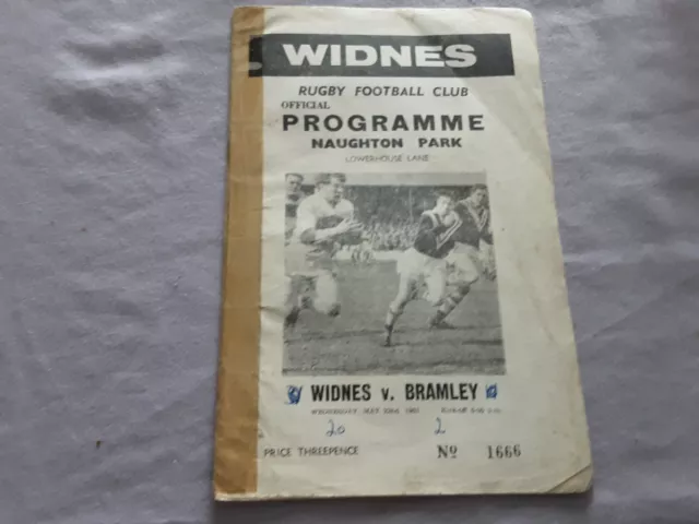 Widnes v Bramley 1963 (Wid-24)