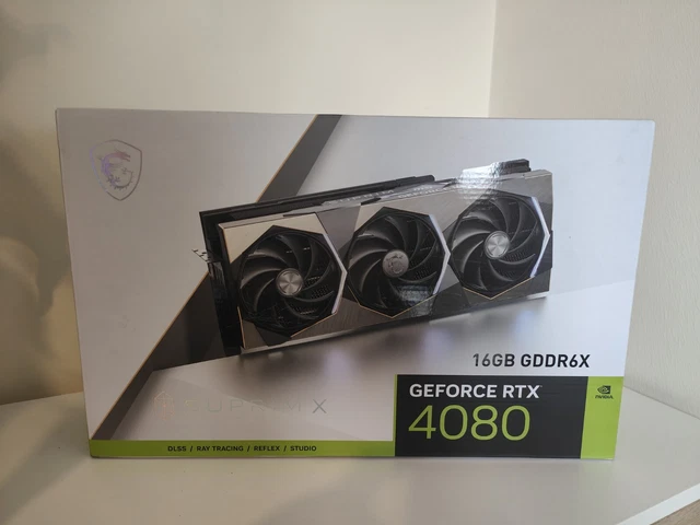 NEW MSI GEFORCE RTX 4080 16GB SUPRIM X NVIDIA GDDR6X HDMI DisplayPort ...