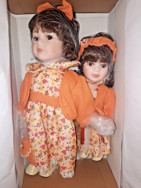 NIB Heritage Signature Collection  w/ COA Sister Dolls Lovely Porcelain Dress