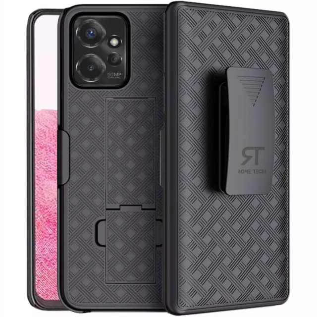 Motorola Moto G Power 5G 6.5" (2023) Rome Tech Shell Holster Combo Case, Cover