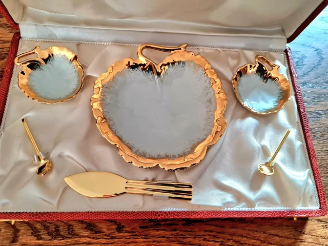 Service A Caviar En Porcelaine De Limoge