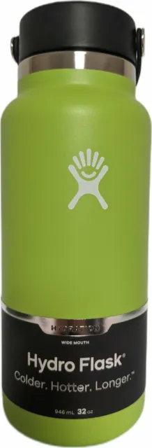 Vacuum Insulated Wide Mouth Stainless Steel Water Bottle with Fl, 32 oz Seagrass