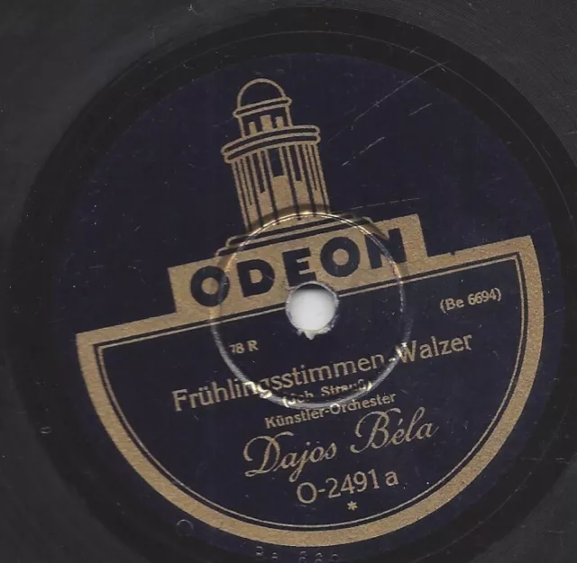 Dajos Bela Orchester spielt Johann Strauss Walzer :  Rosen aus dem Süden -1928