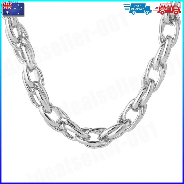 Chunky Chain Choker Necklace Men and Women Big Chain -   Stainless  steel chain necklace, Chain choker necklace, Chain choker