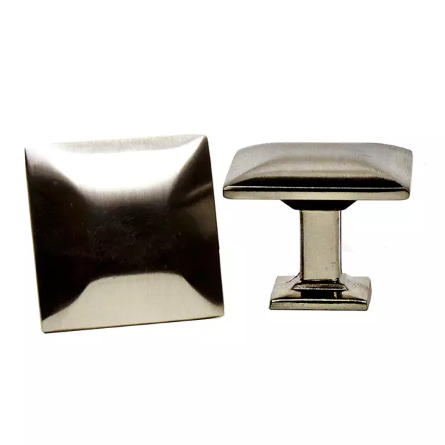 Knobs Pull Modern Square Kitchen/Bath Cabinet Hardware Brushed Nickel KPT