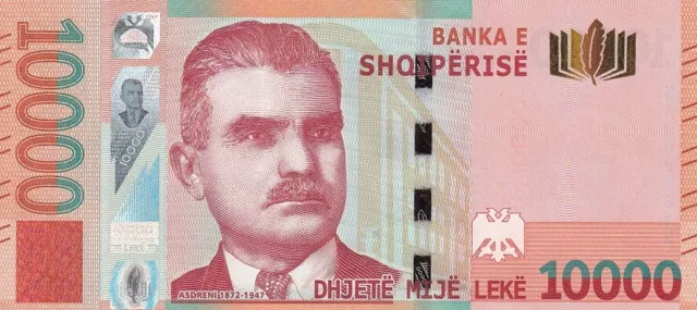 Albania 10000 Leke 2019 P 81 UNC