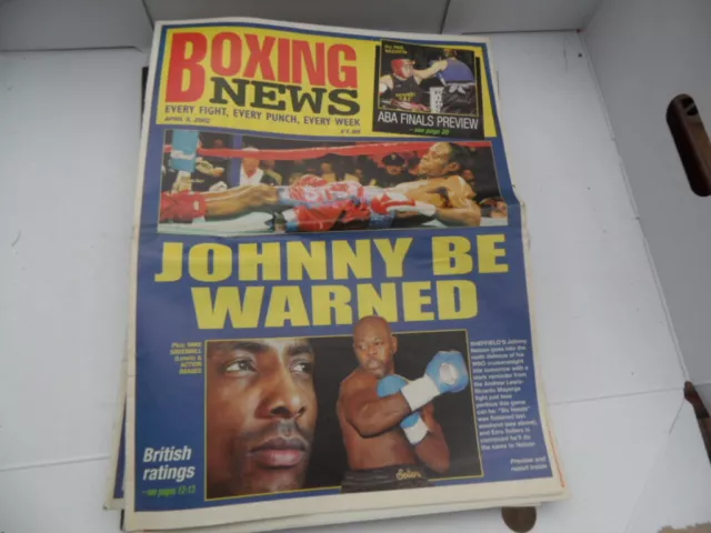 BOXING NEWS April 5th  2002 Johnny Nelson