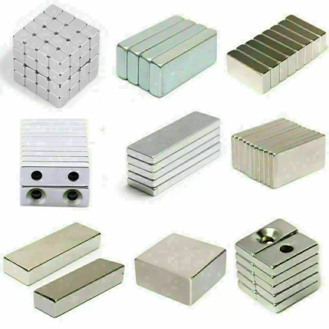 5/10/20/100PCS N50 Super Strong Magnet Neodymium Block Square Rare Earth Magnets 2