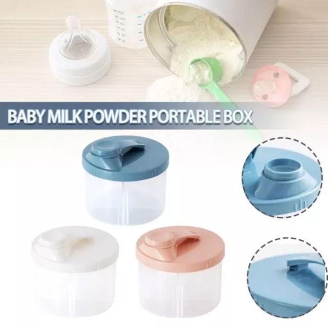 4 Compartments Formula Dispenser Newborn Milk Powder Organizer Storage Box
