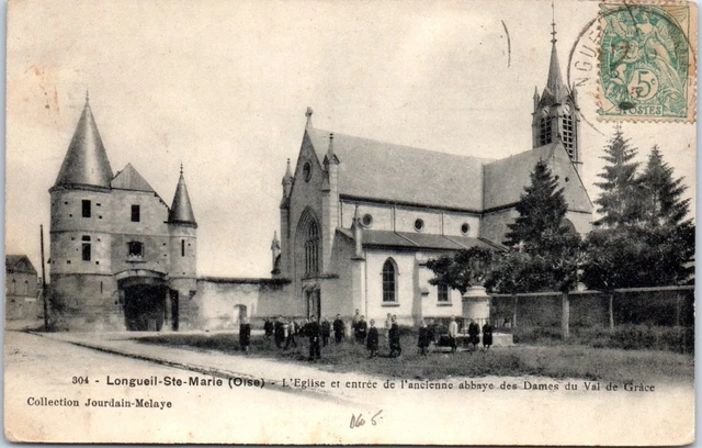 60 LONGUEIL SAINTE MARIE - l'eglise et entree de l'abbaye