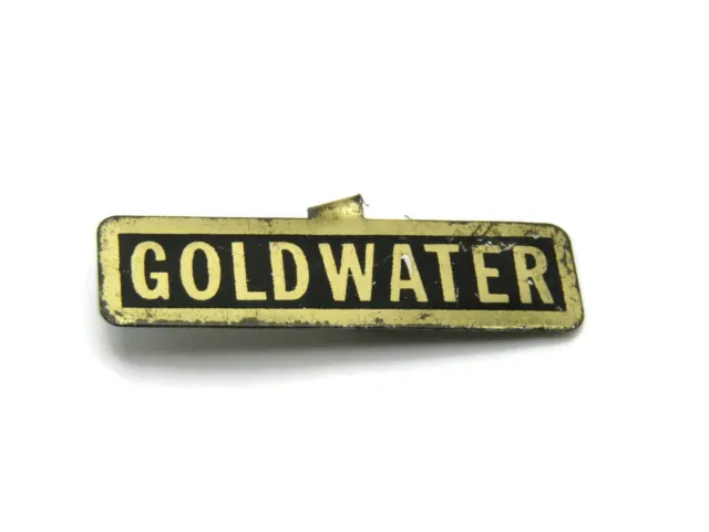 Goldwater Pin Nero Sfondo & Color Oro Scrittura Pieghevole Sopra Stile